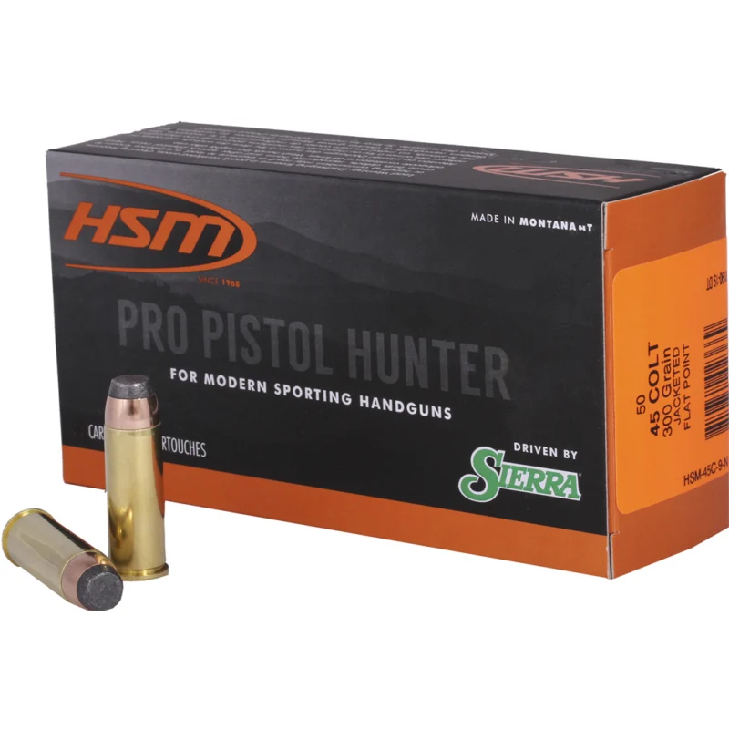 HSM .45 Colt 300gr JSP – 50rd