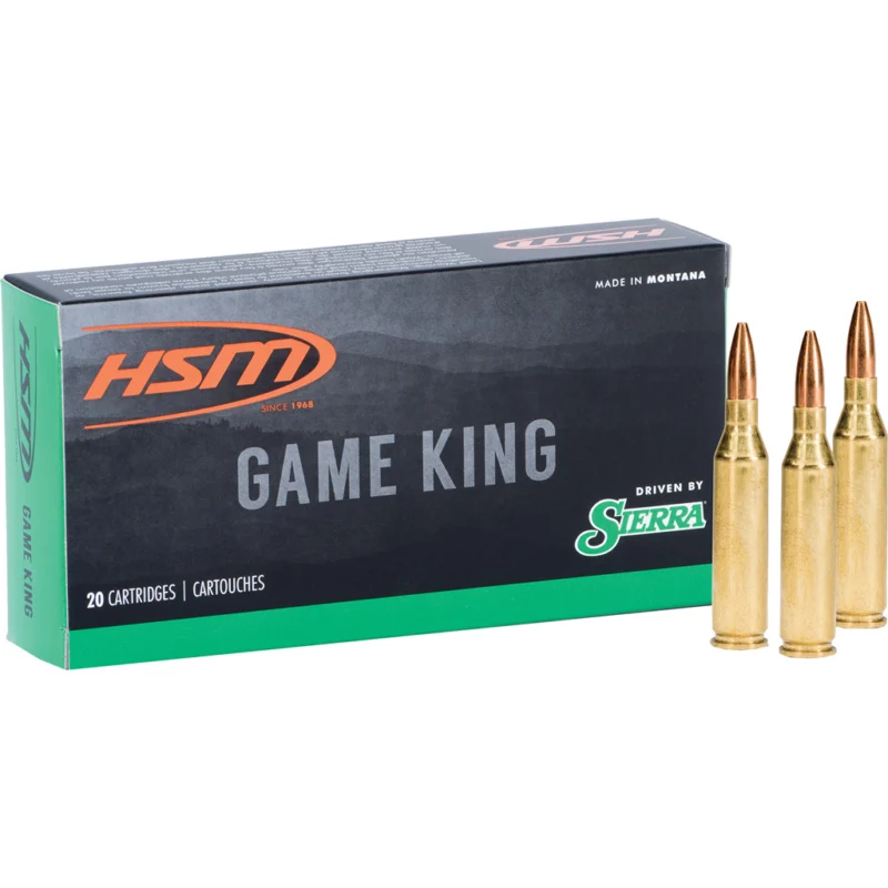 HSM 7mm-08 Remington 150gr GAMEKING Brass – 20rd