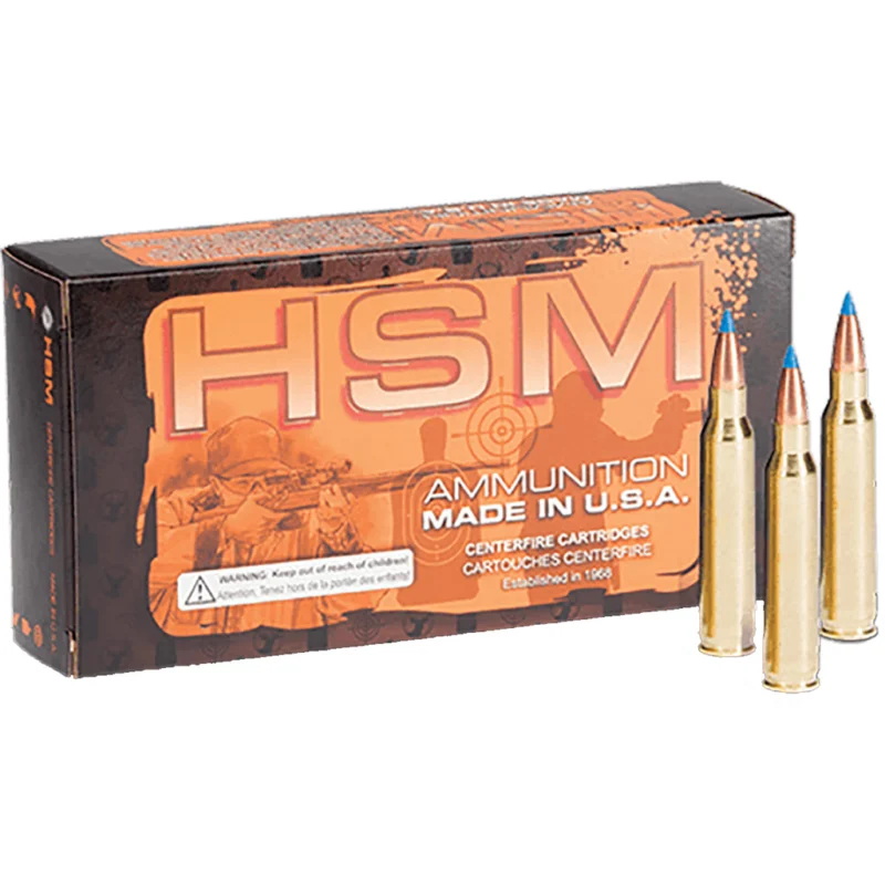 HSM 6mm Remington 75gr V-MAX Brass – 20rd