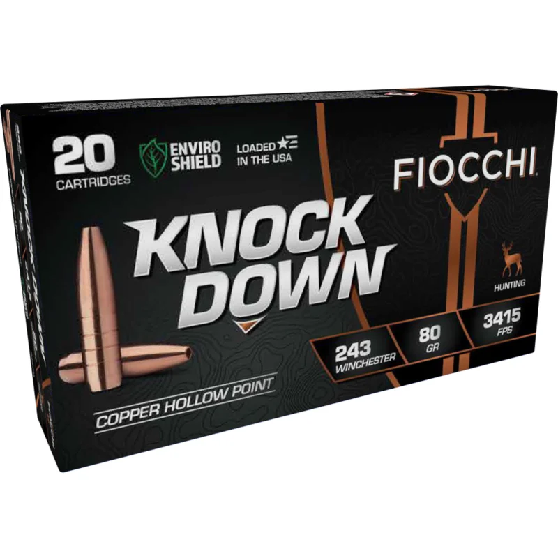 Fiocchi .243 Winchester 80gr HP Copper – 20rd