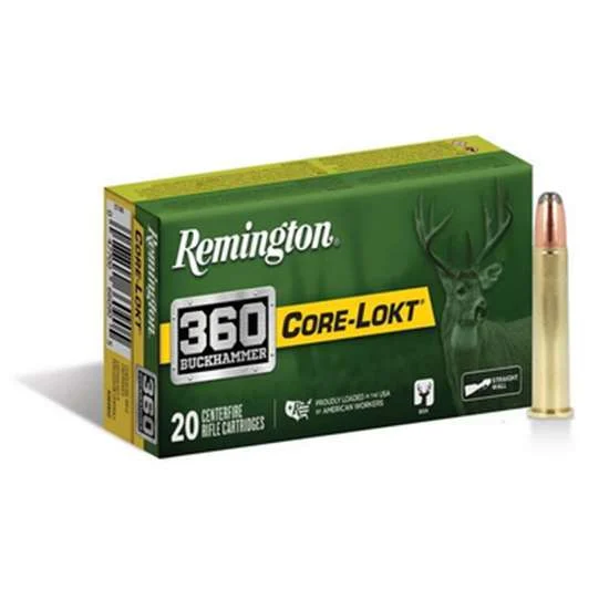 Remington .360 Buckhammer 180gr CORE-LOKT Brass – 20rd