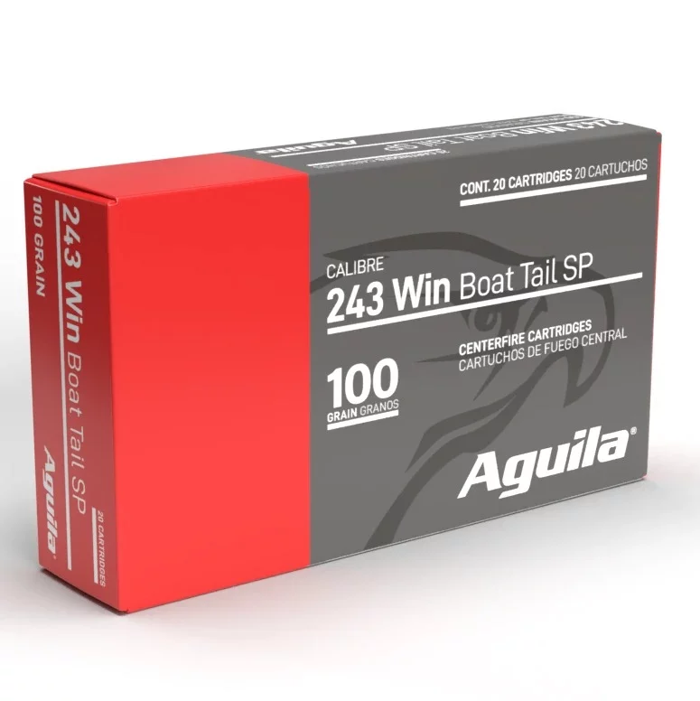 Aguila .243 Winchester 100gr Brass – 20rd