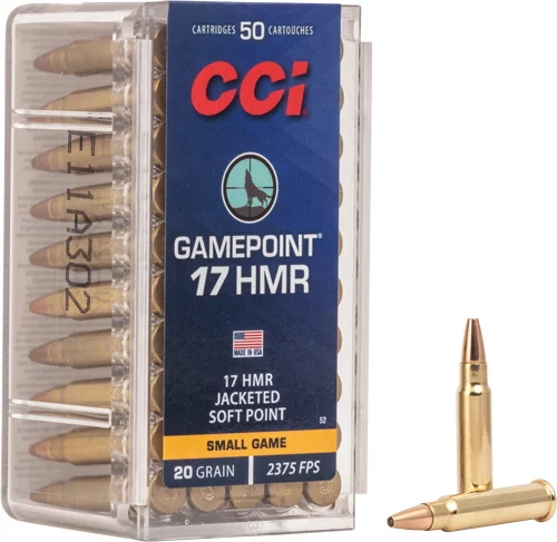 Cci .17 HMR 20gr JSP Brass – 50rd