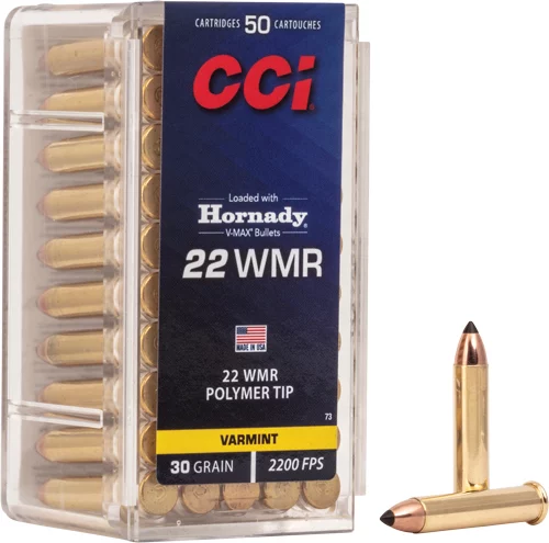 Cci .22 WMR 30gr V-MAX Brass – 50rd