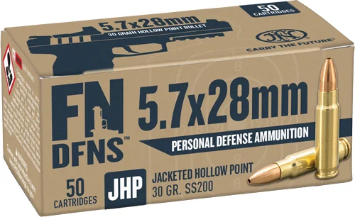 fn 5.7x28mm 30gr JHP Brass – 50rd