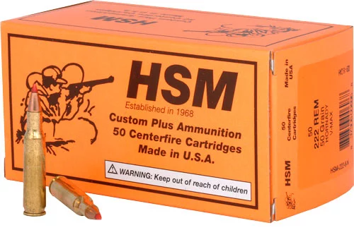 HSM .222 Remington 50gr V-MAX – 20rd