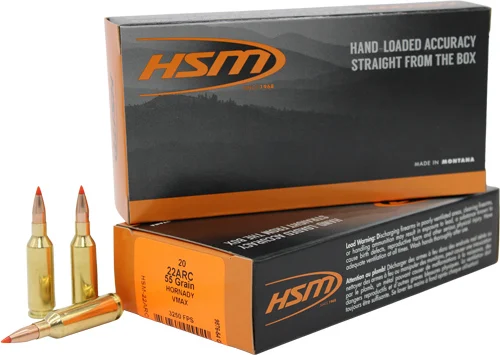 HSM .22 ARC 55gr V-MAX – 20rd