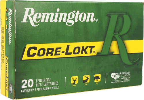 Remington .30-06 Springfield 180gr CORE-LOKT Brass – 20rd