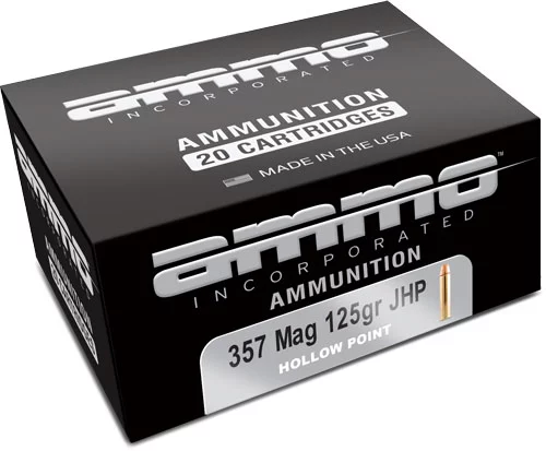 Ammo .357 Magnum 125gr JHP – 20rd