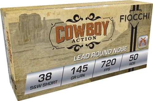 Fiocchi .38 S&W 145gr LRN Brass – 50rd