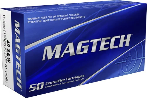 Magtech .40 S&W 180gr FMJ – 50rd