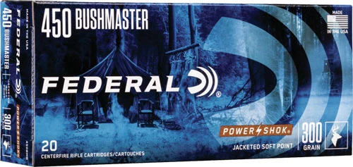 Federal .450 Bushmaster 300gr SP Brass – 20rd
