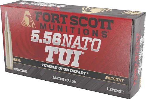 Fort-Scott 5.56 NATO 62gr COPPER SOLID Brass – 20rd