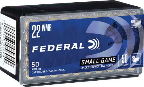 Federal .22 WMR 50gr JHP Brass – 50rd