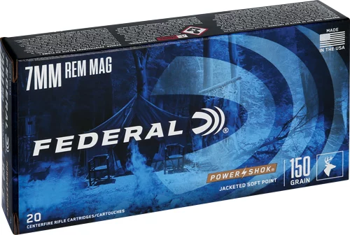 Federal 7mm Rem Mag 150gr SP Brass – 20rd