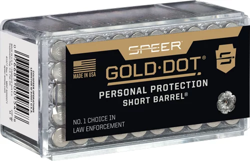 Speer .22 WMR 40gr GOLD DOT Nickel-Plated Brass – 50rd