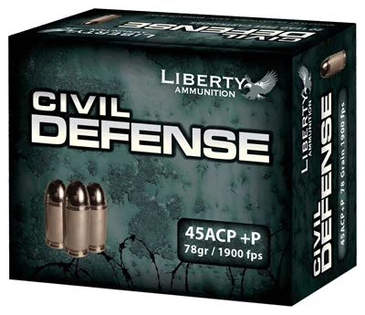 Liberty Precision Machine .45 ACP 78gr HP Nickel-Plated Brass – 20rd