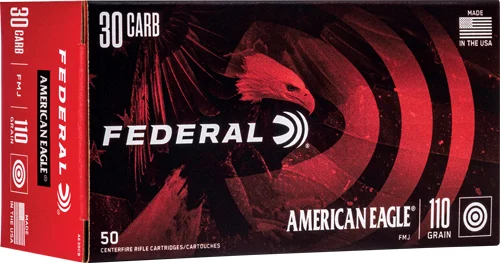 Federal .30 Carbine 110gr FMJ Brass – 50rd