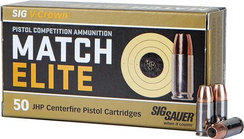 Sig-Sauer 9mm Luger 147gr JHP Nickel-Plated Brass – 50rd