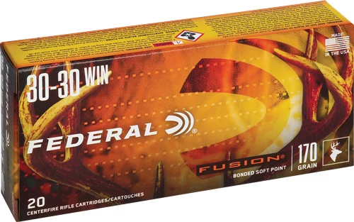 Federal .30-30 Winchester 170gr BONDED SOFT POINT Brass – 20rd