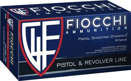Fiocchi .38 Special 148gr JHP Brass – 50rd