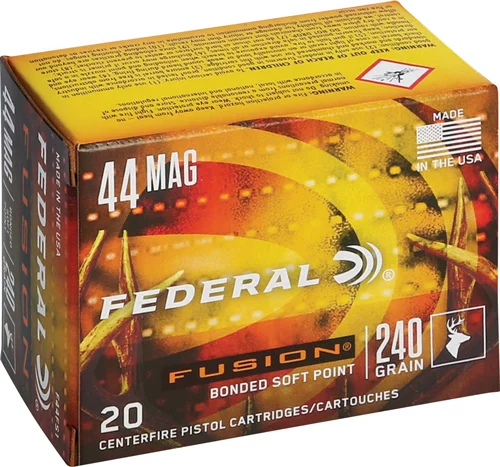 Federal .44 Magnum 240gr JACKETED SOFT POINT Brass – 20rd