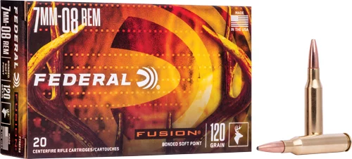 Federal 7mm-08 Remington 120gr BONDED Brass – 20rd