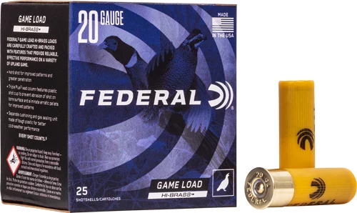 Federal 20 Gauge Brass – 25rd