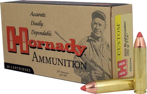 Hornady .450 Bushmaster 250gr FTX Brass – 20rd