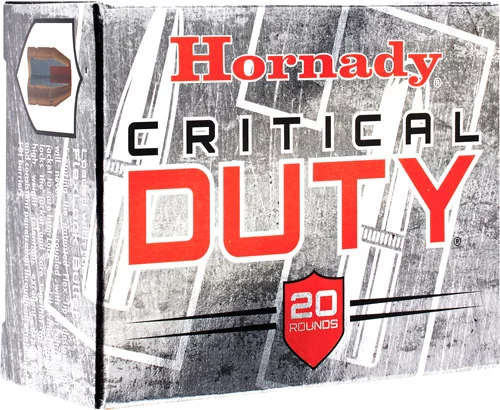 Hornady 10mm Auto 175gr CRITICAL DUTY Nickel-Plated Brass – 20rd