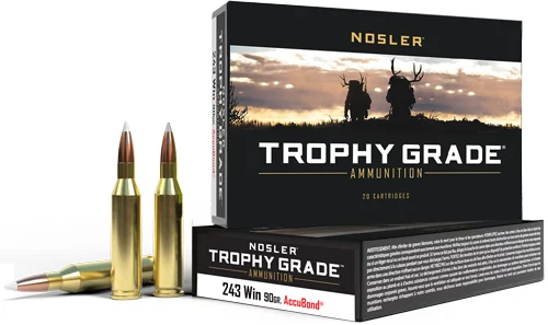 Nosler .243 Winchester 90gr ACCUBOND Brass – 20rd