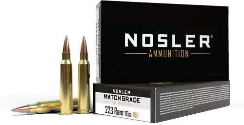 Nosler .223 Remington 70gr JACKETED HOLLOW POINT Brass – 20rd