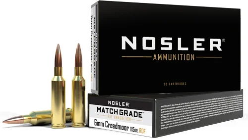 Nosler 6mm Creedmoor 115gr JACKETED HOLLOW POINT Brass – 20rd