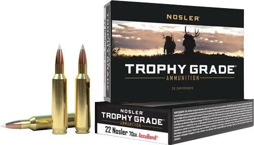 Nosler .22 Nosler 70gr ACCUBOND Brass – 20rd