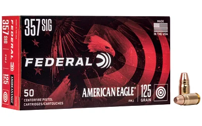 Federal .357 SIG 125gr FMJ Brass – 50rd