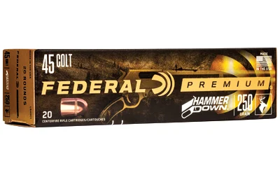 Federal .45 Colt 250gr HP Nickel-Plated Brass – 20rd