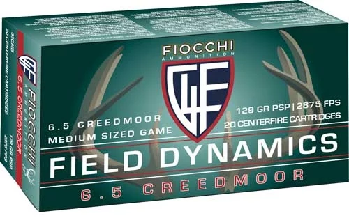Fiocchi 6.5 Creedmoor 129gr Brass – 20rd