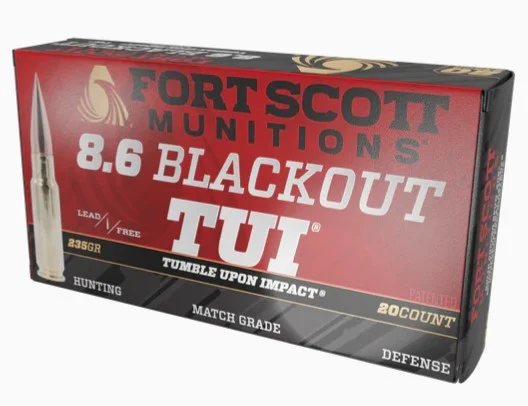 Fort-Scott 8.6 Blackout 235gr COPPER SOLID Brass – 20rd