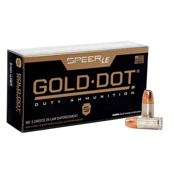 Cci 9mm Luger 124gr GOLD DOT – 50rd