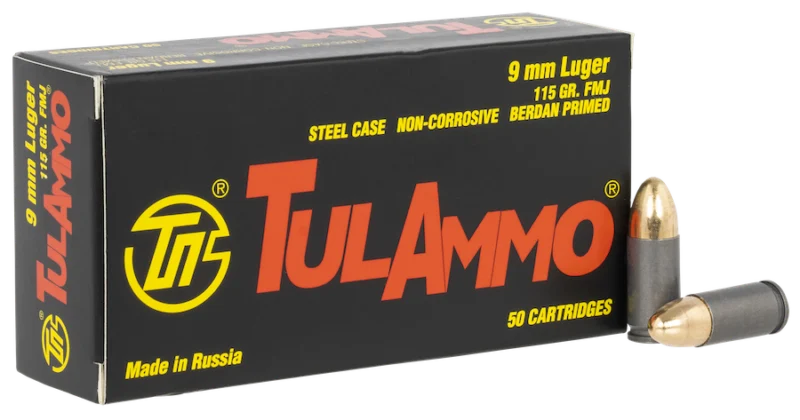 Tulammo 9mm Luger 115gr FMJ – 50rd