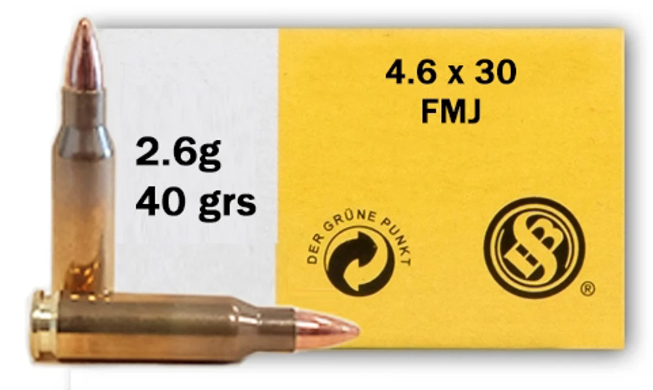 Sellier-Bellot 4.6x30mm 40gr FMJ – 40rd
